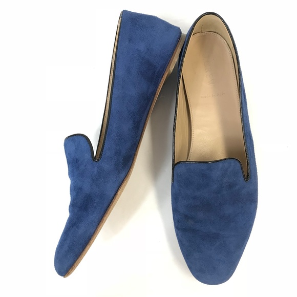 J. Crew Shoes - J. Crew Darby Size 10 Italian Blue Leather Loafer